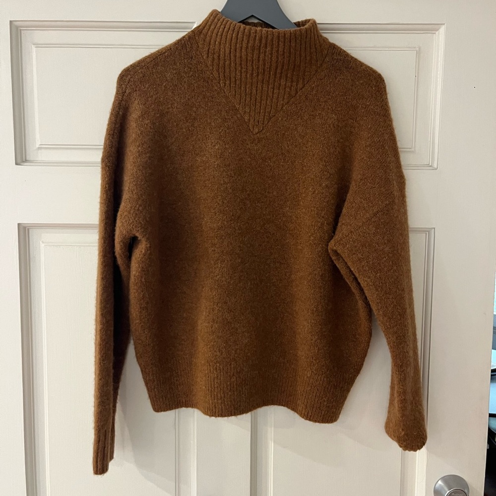 Madewell Women’s Brown Cowl Neck Sweater